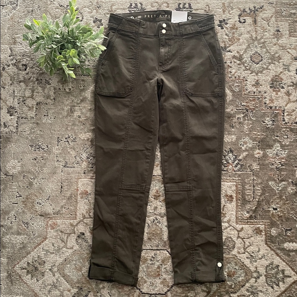 White House Black Market Olive Green Pants